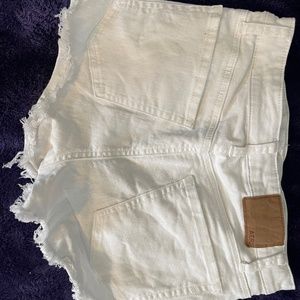 Tiny white Aeropostale high rise shorts